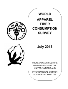 WORLD APPAREL FIBER CONSUMPTION SURVEY July 2013