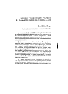 libertad y participación políticas en el marco de los derechos humanos