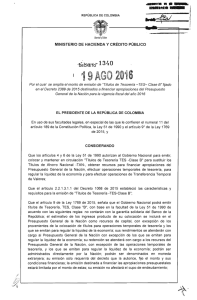 Decreto 1340 de agosto 19 del 2016
