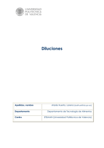 Diluciones - RiuNet repositorio UPV