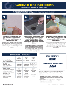 sanitizer test procedures here