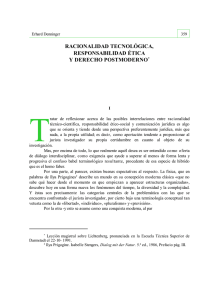 pdf Racionalidad tecnológica, responsabilidad ética y Derecho