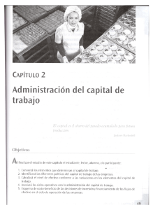 Administración del capital de trabajo
