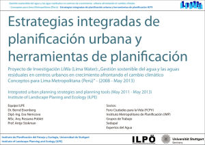 Estrategias integradas de planificación urbana y herramientas de