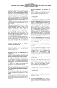ANEXO N° 4 Instrucciones Formulario 1843 Declaración Jurada