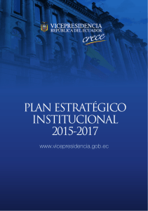 PLAN ESTRATÉGICO INSTITUCIONAL 2015-2017