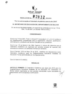 Calendario_academico_2016 (1) - Secretario de Educación de Bolívar