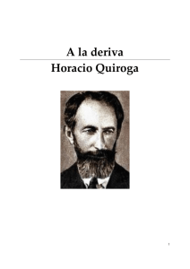A la deriva Horacio Quiroga