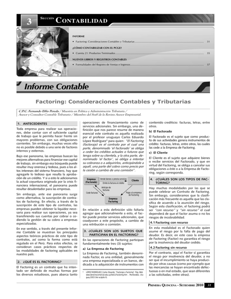 Informe Contable - Revista Asesor Empresarial