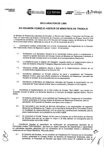 DECLARACIÓN DE LIMA - Secretaría General de la Comunidad