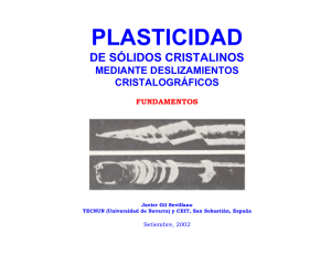 CAPÍTULO 4.1. Plasticidad por deslizamiento