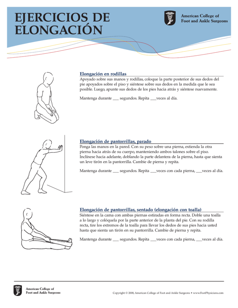 Ejercicios De Elongación