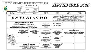 septiembre 2016 - Instituto Kino
