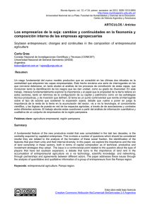 Los empresarios de la soja: cambios y