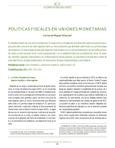 politicas fiscales en uniones monetarias