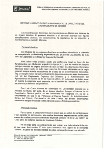 ¡madrid! dirección general de organización y régimen jurídico