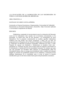 La evaluación de la satisfacción de las necesidades