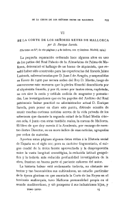 "De la Corte de los señores Reyes de Mallorca", por D. Enrique