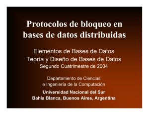 Protocolos de bloqueo en bases de datos distribuidas
