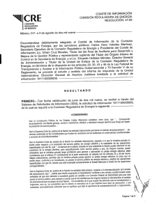 047-09 - Comisión Reguladora de Energía