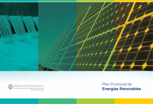 Plan Provincial de Energías Renovables