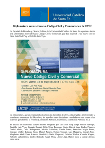 Diplomatura sobre el nuevo Código Civil y Comercial en la UCSF