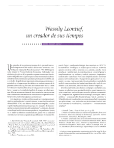 Wassily Leontief, un creador de sus tiempos