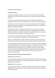 Estatuto del Estudiante - Universidad Complutense de Madrid