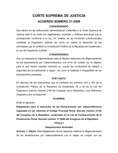 ACUERDO No.31 2009 - Organismo Judicial