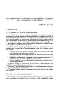 Una Estrategia de Diagn&oacute;stico del Rendimiento Acad&eacute;mico - e
