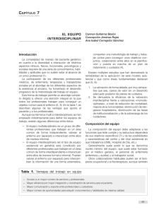el equipo interdisciplinar - Sociedad Española de Geriatría y