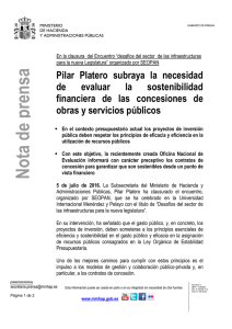 Pilar Platero subraya la necesidad de evaluar la sostenibilidad