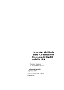 Inversión Mobiliaria Siete F, Sociedad de