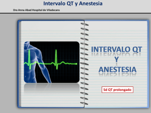 Intervalo QT y Anestesia