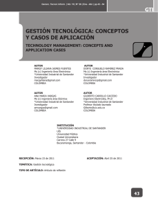 gesti&oacute;n tecnol&oacute;gica: conceptos y casos de aplicaci&oacute;n