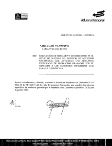 Page 1 AA serva s Aduana Nacional (GERENCIA NACIONAL