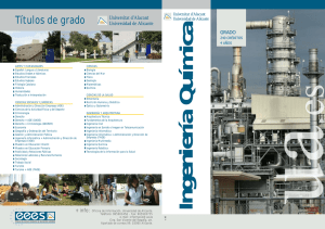 Ingeniería Química - Universidad de Alicante