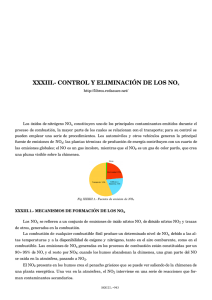 XXXIII.- CONTROL Y ELIMINACIÓN DE LOS NOx