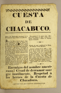 Cuesta de Chacabuco. : Oficio del gobernador intendente de la