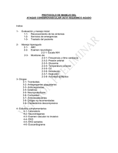 Protocolo de manejo del ACV - Ministerio de Salud de la Nación