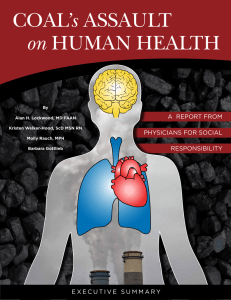 COAL`s ASSAULT on HUMAN HEALTH