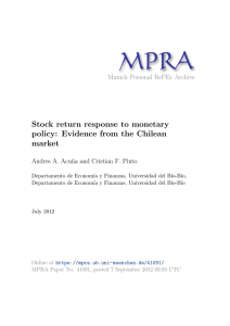 Stock return response to monetary policy: Evidence from the Chilean