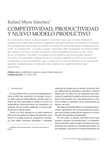 competitividad, productividad y nuevo modelo