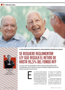 se requiere reglamentar ley que regula el retiro de hasta 95,5% del