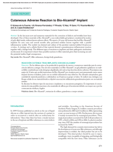 Cutaneous Adverse Reaction to Bio-Alcamid® Implant