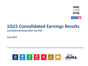 1Q15 Consolidated Earnings Results
