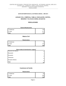 Juzgado Civil, Comercial, Familia, Conciliación, Control, Menores y