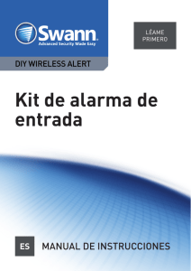 Kit de alarma de entrada MANUAL DE INSTRUCCIONES
