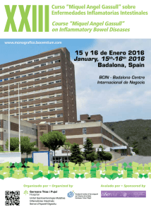 Course “Miquel Angel Gassull” on Inflammatory Bowel Diseases 15
