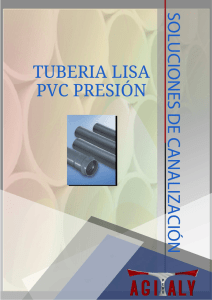 Tubería lisa PVC presión